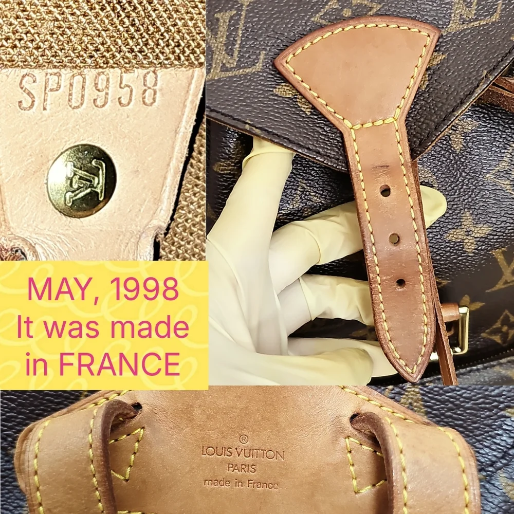 Louis Vuitton Montsouris MM Monogram Bag Authentic - Picture 7 of 14